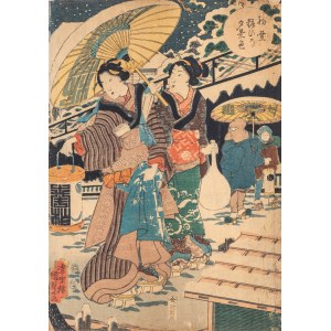Utagawa Kunisada II (1823-1880), Scena rodzajowa, 1854