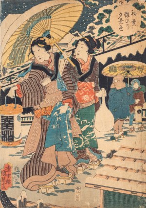 Utagawa Kunisada II (1823-1880), Scena rodzajowa, 1854