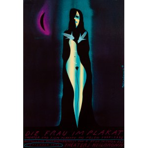 Die Frau im Plakat - proj. Roman KALARUS (ur. 1951 r.), 1992