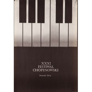 XXXI Chopin Festival. Duszniki Zdrój - designed by Karol SLIWKA (1932-2018), 1976.
