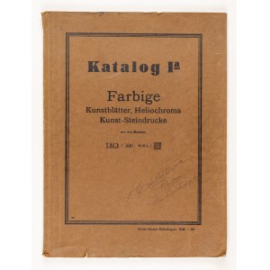 Katalog ofertowy, Katalog Ia. Farbige Kunstblatter, Heliochroms Kunst-Steindrucke mit den Marken