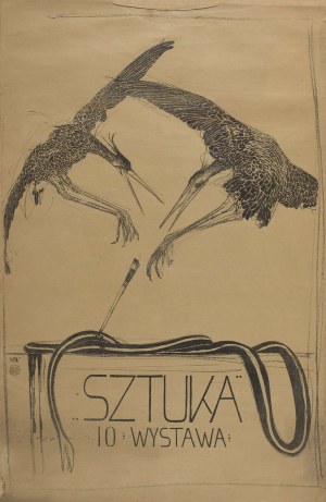 Wojciech WEISS, Plakat Sztuka 10 Wystawa, 1905