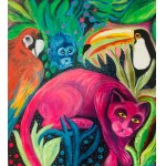 Iwona MOLECKA, Jungle pink puma, 2021