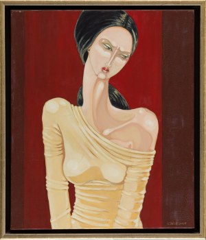 Urszula TEKIELI (ur. 1979), Kobieta na czerwonym tle, 2007