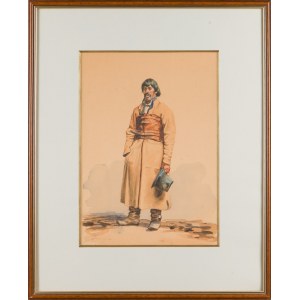 MN im Schriftwerk von Francis TEPY (1829-1889), Mann mit Pfeife