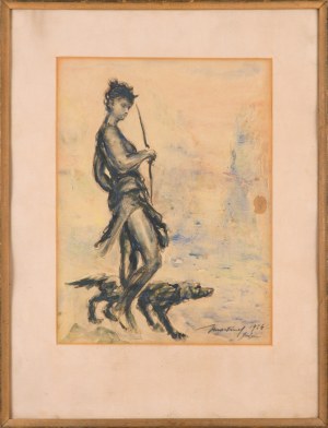 Artysta nieokreślony, polski (XX w.), Diana na łowach, 1954