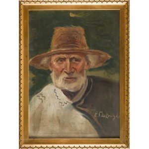 E. MAKOWSKI (20th century), An old man in a hat