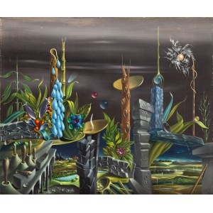 Georges Spiro (1909 Warschau - 1994 Nizza), Surrealistische Landschaft, um 1950