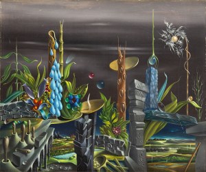 Georges Spiro (1909 Warszawa - 1994 Nicea), Surrealistyczny krajobraz, około1950