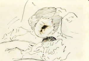 Leopold GOTTLIEB (1883-1934), Szkic kobiety z dzieckiem