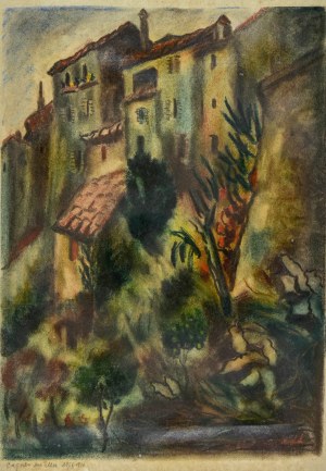 Henryk LEWENSZTADT (1893-1962), Pejzaż z Cannes, 1930