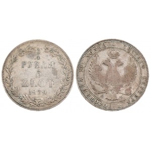 Królestwo Polskie, 3/4 Rubla / 5 Złotych 1839