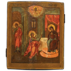 IKONA, ZWIASTOWANIE, Rosja, XIX w.