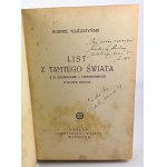 Kornel MAKUSZYŃSKI - LISTY Z TAMTEGO ŚWIATA - WARSZAWA 1949