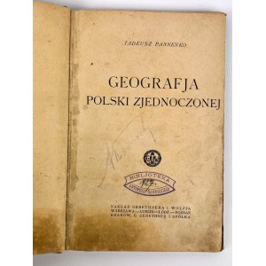 Tadeusz PANNENKO - GEOGRAPHJA POLSKI UNITED - Warschau 1921