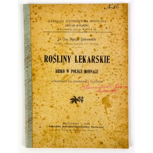 Jan Marjan DOBROWOLSKI - ROŚLINY LEKARSKIE DZIKO W POLSCE ROSNĄCE - Varšava 1920