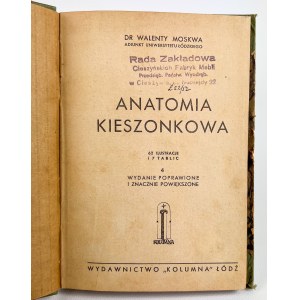 Walenty MOSKWA - KIEZONKA ANATOMY - Lodž 1949