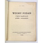 A.L i N.K - WZORY PODAŃ I LISTÓW HANDLOWYCH - Częstochowa 1940