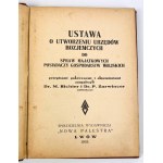 M.RICHTER and P.ZARWINCER - UTAWA O UTWORZENIU URZEMEMEMYCH - Lviv 1933