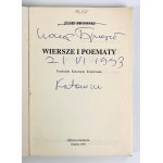 Yosif BRODSKY - WIERSZE I POEMATY - Krakow 1993 [autograph].