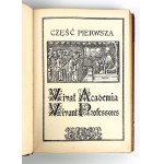 CANTICKS OF THE ACADEMIC CHOIR IN KRAKOW - 1935 [dedication to prof.dr.KAZIMIERZ KUMANICKI].