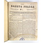 GAZETA POLSKA 1830 - 172 ČÍSEL - PŮLROČNÍ [vazba].