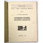 Tadeusz WŁOCZEWSKI - O WYJMMOWANIU Z ROZSADADNIKA, SORTOWANIU I DOŁOWANIU SADZONEK SOSNOWE - Warszawa 1936