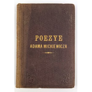 Adam MICKIEWICZ - POEZYE - Warsaw 1886