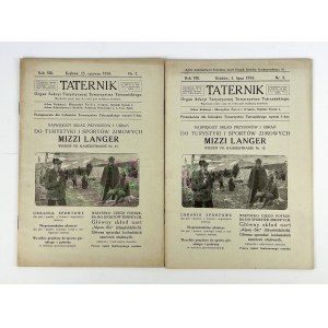 TATERNIK - Organ of the Tourist Section of the Tatra Society - Lviv 1914