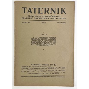TATERNIK - Organ of the Tourist Section of the Tatra Society - Lviv 1937