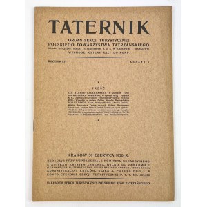 TATERNIK - Organ Sekcji Turystycznej Towarzystwa Tatrzańskiego - Lwów 1930