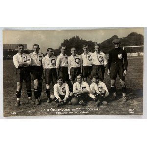 POLSKA DRUŻYNA PIŁKARSKA - Olimpiada Paryż 1924 [rzadkość]