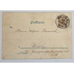 Postkarte - Der Komet kommt - 1899