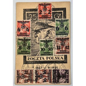 Postcard - Pilsudski - German occupation.