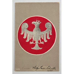 Postkarte - Adler aus der Zeit von W. Łokietek