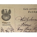 LEGION POSTAGE - Karte der polnischen Legionen - 1917