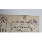 Pohľadnica - Korešpondencia legionárov - 1919