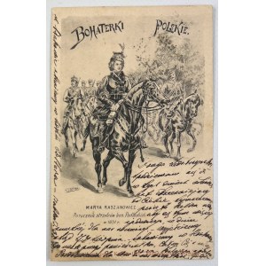 POCZTÓWKA PATRIOTYCZNA - Bohaterki Polskie - Porucznik Marta Raszanowicz 1831