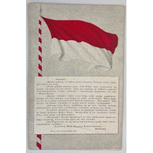 POCZTÓWKA PATRIOTYCZNA - Odezwa do Polaków - 1914