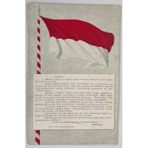 PATRIOTIC POCKET - Proclamation to the Poles - 1914