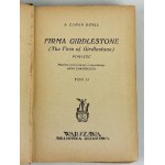 A.CONAN DOYLE - FIRMA GIRDLESTONE - Komplet T.1-3 - Warszawa lata 30