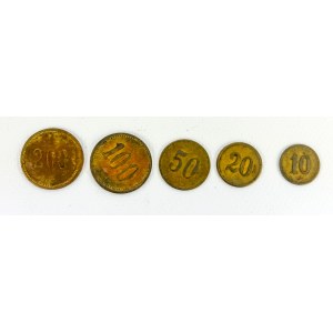 Monety, żetony - Huta BAILDON - Zestaw 5 sztuk - Bez waluty [zestaw nr 2]