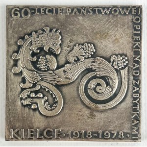 MEMORIAL MEDAL - For the care of historical monuments Kielce 1918-1978.