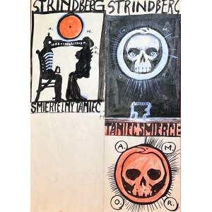 Franciszek STAROWIEYSKI - Návrh plagátu - STRINDBERG DANCE OF DEATH - 1970