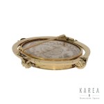 Brooch-medallion with genre scene, France, 1st half of 19th century.