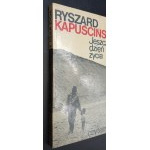 Ryszard Kapuściński Jeszcze dzień życia Okładka Heidrich Wydanie I