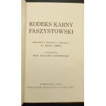 Dr. Rafał Lemkin Kodeks Karny Faszystowski Rok 1929