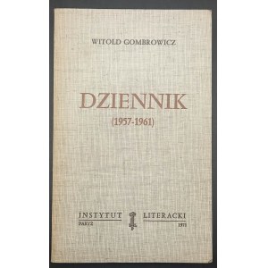 Witold Gombrowicz Dziennik (1957-1961) Wydanie paryskie
