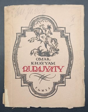 Omar Khayyam Rubajyaty Rok 1921