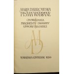 Maria Dąbrowska Pisma wybrane Band I - III Ausgabe I